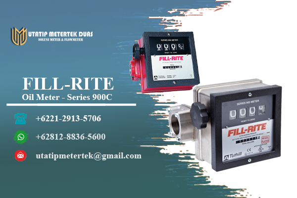 Fill riter flow meter 900c - Utatip Metertek Duas - Distributor Flow Meter