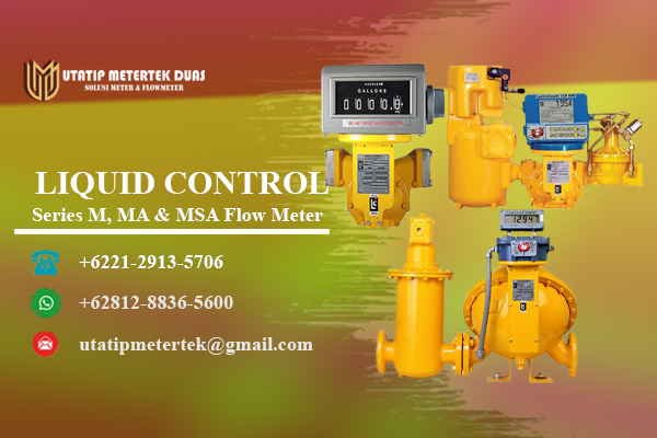 Liquid control Oil meter M MA MSA series - Utatip Metertek Duas - Distributor Flow Meter